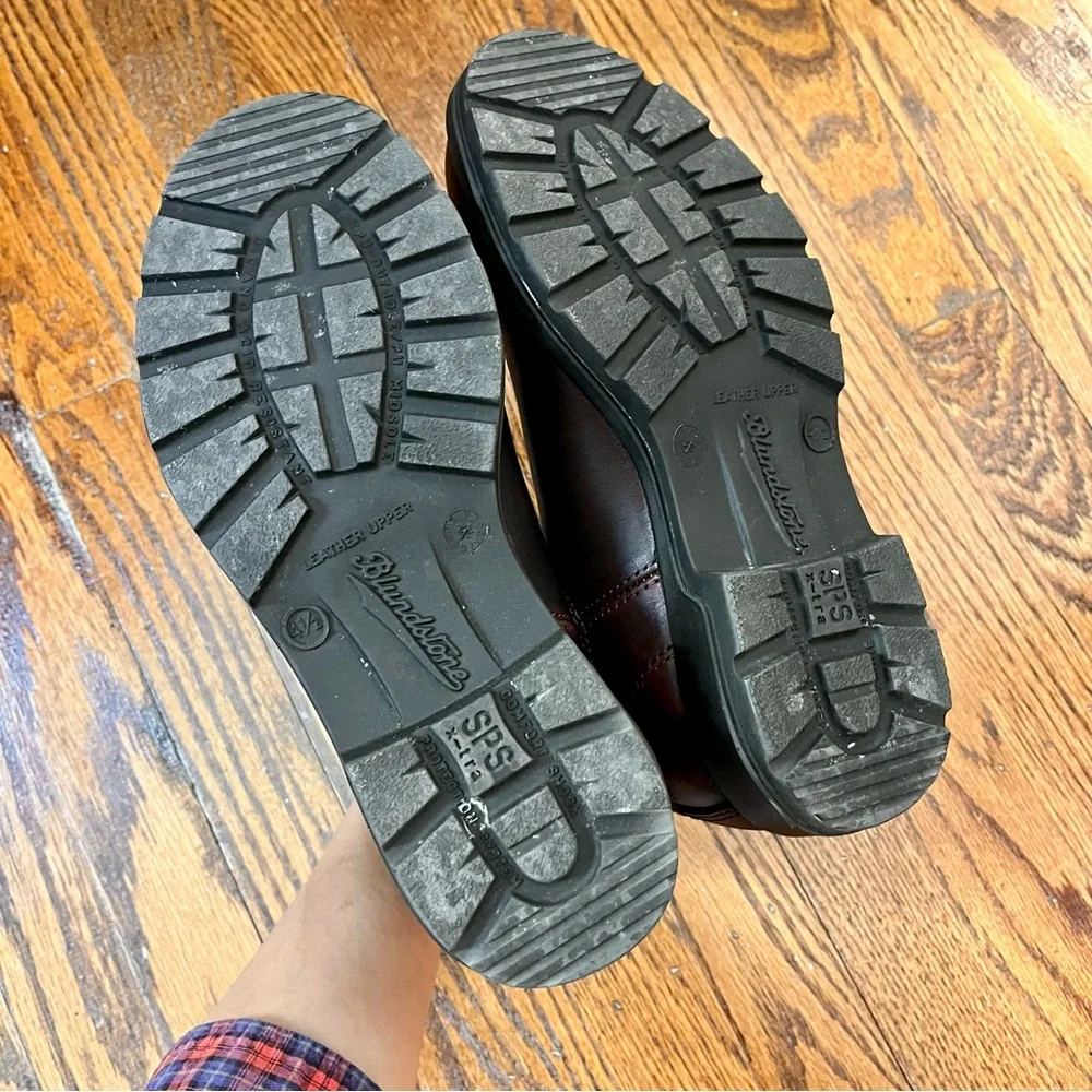 Blundstone dark brown oxblood leather Chelsea boots - Picture 5 of 9